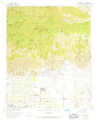 Cucamonga Peak California Historical topographic map, 1:24000 scale, 7.5 X 7.5 Minute, Year 1966