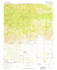Cucamonga Peak California Historical topographic map, 1:24000 scale, 7.5 X 7.5 Minute, Year 1966