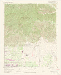 Cucamonga Peak California Historical topographic map, 1:24000 scale, 7.5 X 7.5 Minute, Year 1966