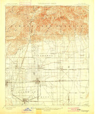 Cucamonga California Historical topographic map, 1:62500 scale, 15 X 15 Minute, Year 1900