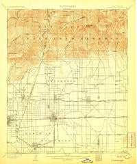 Cucamonga California Historical topographic map, 1:62500 scale, 15 X 15 Minute, Year 1903