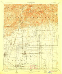 Cucamonga California Historical topographic map, 1:62500 scale, 15 X 15 Minute, Year 1903