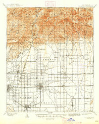 Cucamonga California Historical topographic map, 1:62500 scale, 15 X 15 Minute, Year 1903