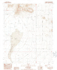 Cuddeback Lake California Historical topographic map, 1:24000 scale, 7.5 X 7.5 Minute, Year 1988