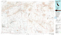Cuddeback Lake California Historical topographic map, 1:100000 scale, 30 X 60 Minute, Year 1976