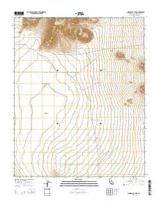 Cuddeback Lake California Current topographic map, 1:24000 scale, 7.5 X 7.5 Minute, Year 2015
