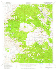 Cummings Mountain California Historical topographic map, 1:62500 scale, 15 X 15 Minute, Year 1943