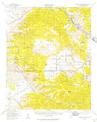 Cummings Mountain California Historical topographic map, 1:62500 scale, 15 X 15 Minute, Year 1943