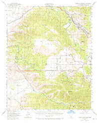 Cummings Mountain California Historical topographic map, 1:62500 scale, 15 X 15 Minute, Year 1943