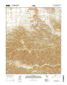 Cummings Mountain California Current topographic map, 1:24000 scale, 7.5 X 7.5 Minute, Year 2015