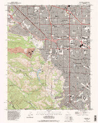 Cupertino California Historical topographic map, 1:24000 scale, 7.5 X 7.5 Minute, Year 1991