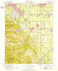 Cupertino California Historical topographic map, 1:24000 scale, 7.5 X 7.5 Minute, Year 1953