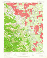 Cupertino California Historical topographic map, 1:24000 scale, 7.5 X 7.5 Minute, Year 1961