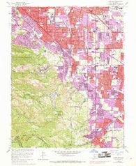 Cupertino California Historical topographic map, 1:24000 scale, 7.5 X 7.5 Minute, Year 1961