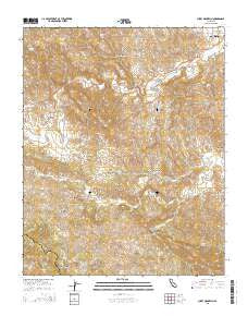 Curry Mountain California Current topographic map, 1:24000 scale, 7.5 X 7.5 Minute, Year 2015