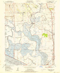 Cuttings Wharf California Historical topographic map, 1:24000 scale, 7.5 X 7.5 Minute, Year 1951