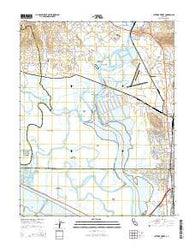 Cuttings Wharf California Current topographic map, 1:24000 scale, 7.5 X 7.5 Minute, Year 2015