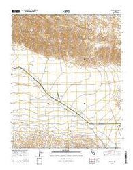 Cuyama California Current topographic map, 1:24000 scale, 7.5 X 7.5 Minute, Year 2015