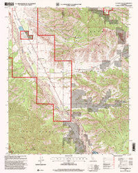 Cuyama Peak California Historical topographic map, 1:24000 scale, 7.5 X 7.5 Minute, Year 1995