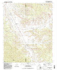 Cuyama Peak California Historical topographic map, 1:24000 scale, 7.5 X 7.5 Minute, Year 1991