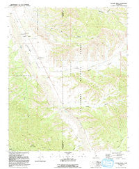 Cuyama Peak California Historical topographic map, 1:24000 scale, 7.5 X 7.5 Minute, Year 1991