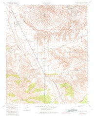 Cuyama Peak California Historical topographic map, 1:24000 scale, 7.5 X 7.5 Minute, Year 1943