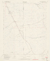 Cuyama Peak California Historical topographic map, 1:24000 scale, 7.5 X 7.5 Minute, Year 1943