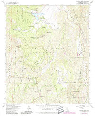 Cuyamaca Peak California Historical topographic map, 1:24000 scale, 7.5 X 7.5 Minute, Year 1960