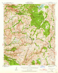 Cuyamaca Peak California Historical topographic map, 1:62500 scale, 15 X 15 Minute, Year 1942