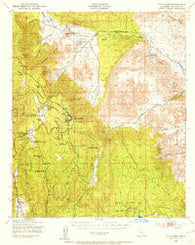 Cuyapaipe California Historical topographic map, 1:62500 scale, 15 X 15 Minute, Year 1942