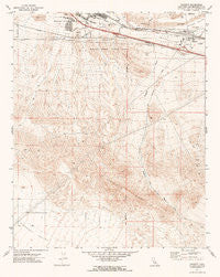 Daggett California Historical topographic map, 1:24000 scale, 7.5 X 7.5 Minute, Year 1971