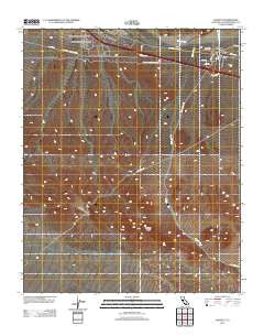 Daggett California Historical topographic map, 1:24000 scale, 7.5 X 7.5 Minute, Year 2012