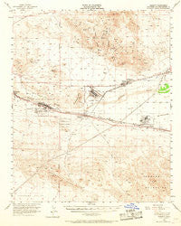 Daggett California Historical topographic map, 1:62500 scale, 15 X 15 Minute, Year 1956