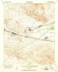 Daggett California Historical topographic map, 1:62500 scale, 15 X 15 Minute, Year 1956