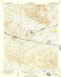 Daggett California Historical topographic map, 1:62500 scale, 15 X 15 Minute, Year 1956
