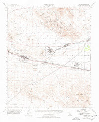 Daggett California Historical topographic map, 1:62500 scale, 15 X 15 Minute, Year 1956