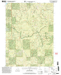 Damnation Peak California Historical topographic map, 1:24000 scale, 7.5 X 7.5 Minute, Year 1998