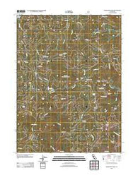 Damnation Peak California Historical topographic map, 1:24000 scale, 7.5 X 7.5 Minute, Year 2012
