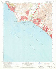 Dana Point California Historical topographic map, 1:24000 scale, 7.5 X 7.5 Minute, Year 1968