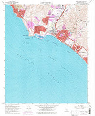 Dana Point California Historical topographic map, 1:24000 scale, 7.5 X 7.5 Minute, Year 1968