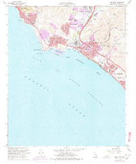 Dana Point California Historical topographic map, 1:24000 scale, 7.5 X 7.5 Minute, Year 1968