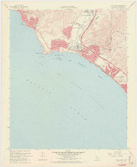 Dana Point California Historical topographic map, 1:24000 scale, 7.5 X 7.5 Minute, Year 1968