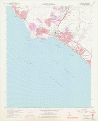 Dana Point California Historical topographic map, 1:24000 scale, 7.5 X 7.5 Minute, Year 1968