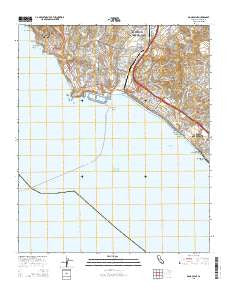 Dana Point California Current topographic map, 1:24000 scale, 7.5 X 7.5 Minute, Year 2015