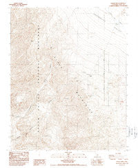 Dantes View California Historical topographic map, 1:24000 scale, 7.5 X 7.5 Minute, Year 1988