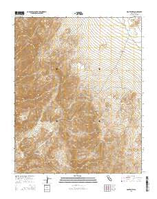Dantes View California Current topographic map, 1:24000 scale, 7.5 X 7.5 Minute, Year 2015