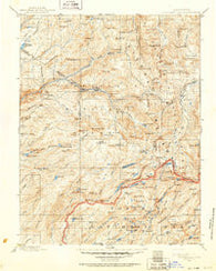 Dardanelles California Historical topographic map, 1:125000 scale, 30 X 30 Minute, Year 1896