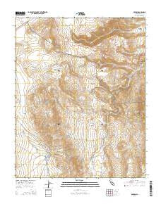 Darwin California Current topographic map, 1:24000 scale, 7.5 X 7.5 Minute, Year 2015