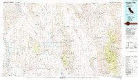 Darwin Hills California Historical topographic map, 1:100000 scale, 30 X 60 Minute, Year 1985