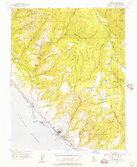 Davenport California Historical topographic map, 1:24000 scale, 7.5 X 7.5 Minute, Year 1955